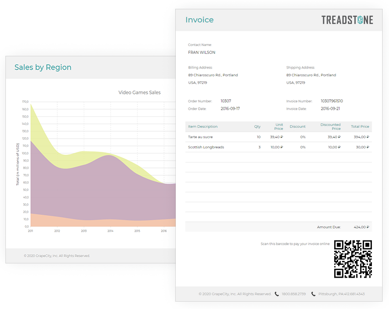ActiveReportsJS Report Layout