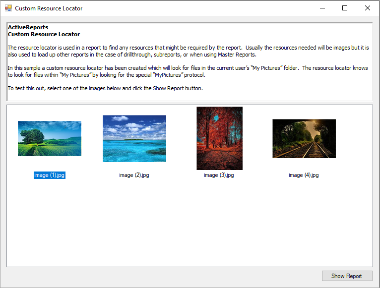 Custom Resource Locator