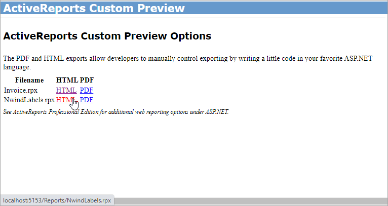 Custom Preview