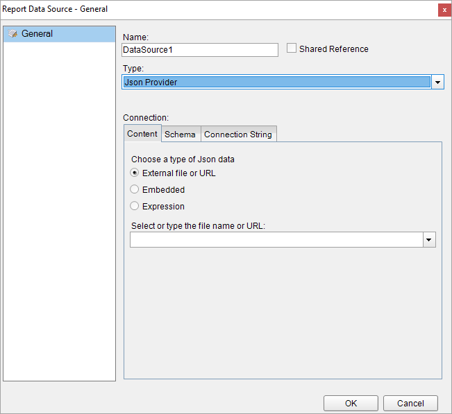 JSON Provider Data Source