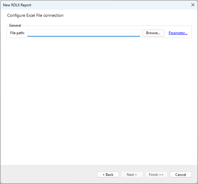 Configure Excel File Connection