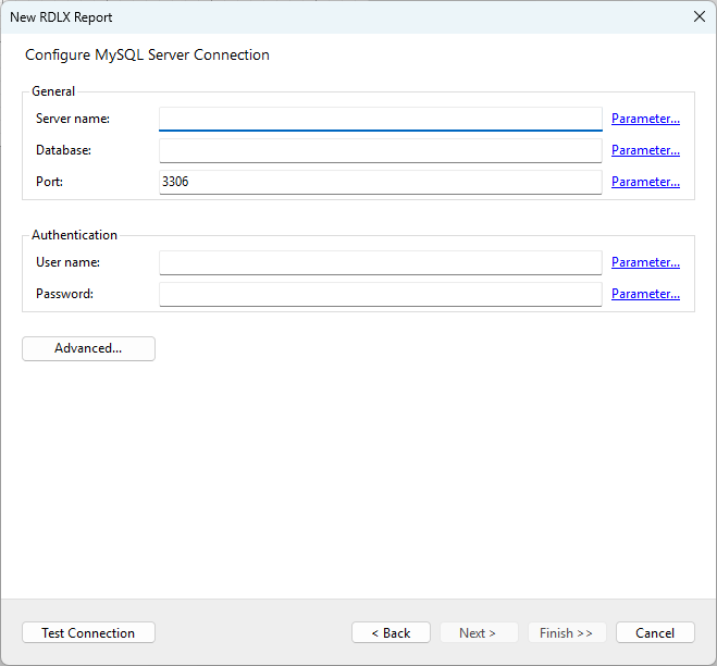 Configure MySQL Server Connection