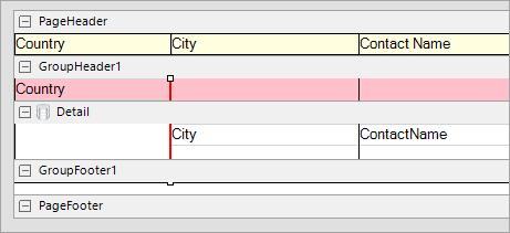 CrossSectionLine Section Report Control