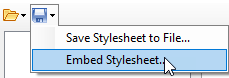 Stylesheet Editor dialog