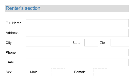 Editable PDF Forms Report with InputField controls