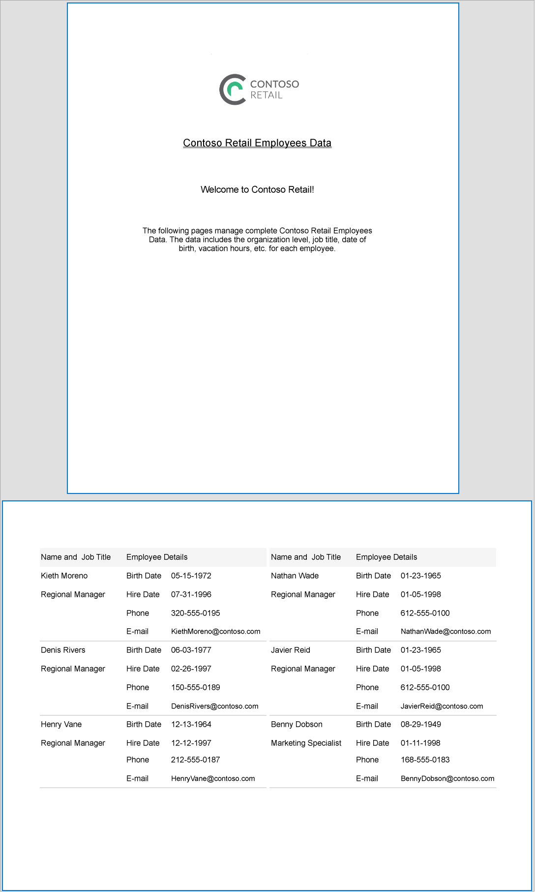 Page Orientation - Portrait and Landscape