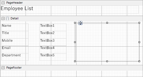 Picture control in reports