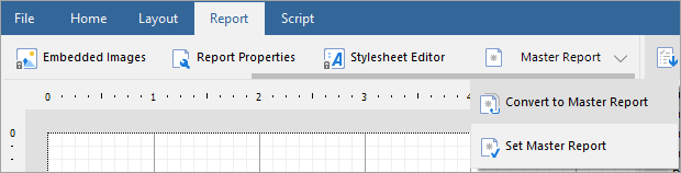 Convert to Master Report in the Report menu