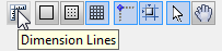 Dimension Lines button