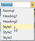 Style pane