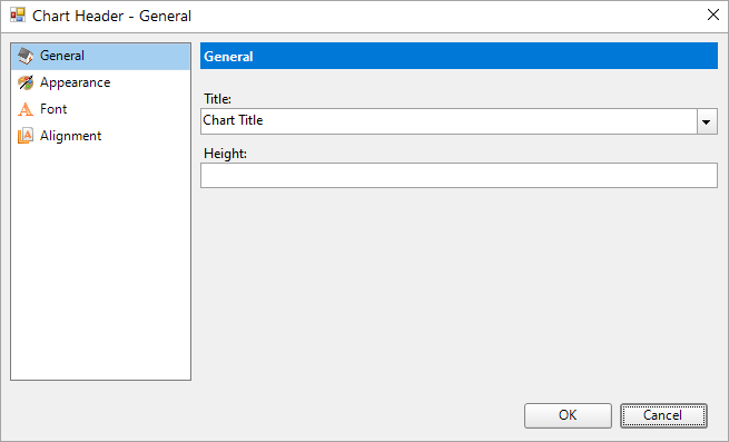 Chart Header and Footer Smart Panels