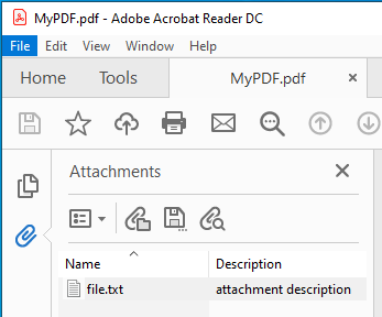 Adding an attachment