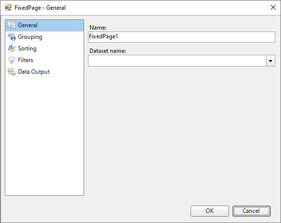 Fixed Page Dialog