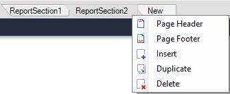 Inserting a new section