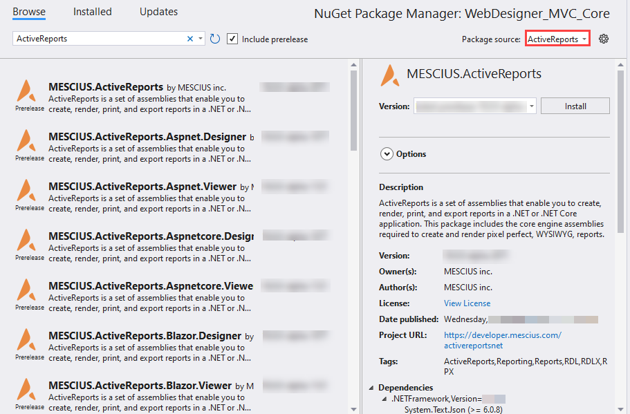 Nuget Package Manager
