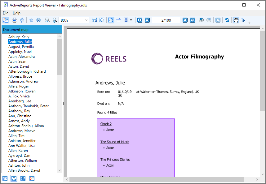 WPF Viewer Document Map Pane