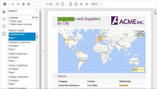 Reportand PDF viewing control, FlexViewer