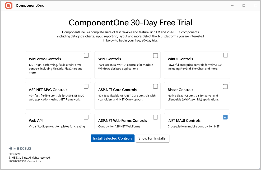 ComponentOne Installer