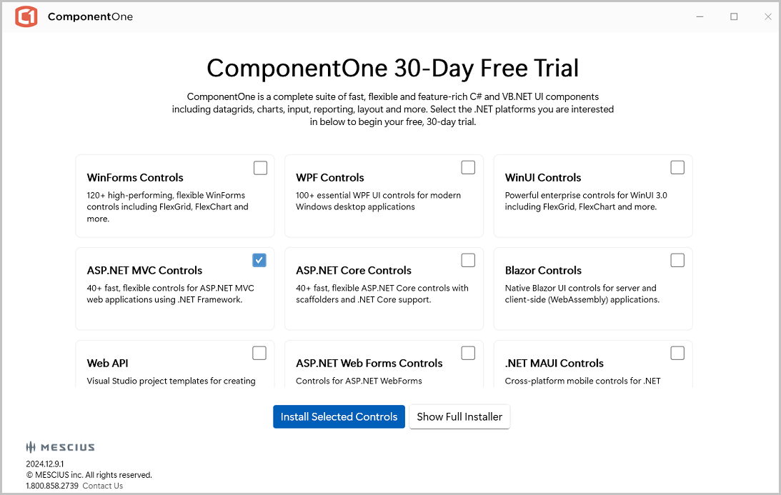 ComponentOne Installer