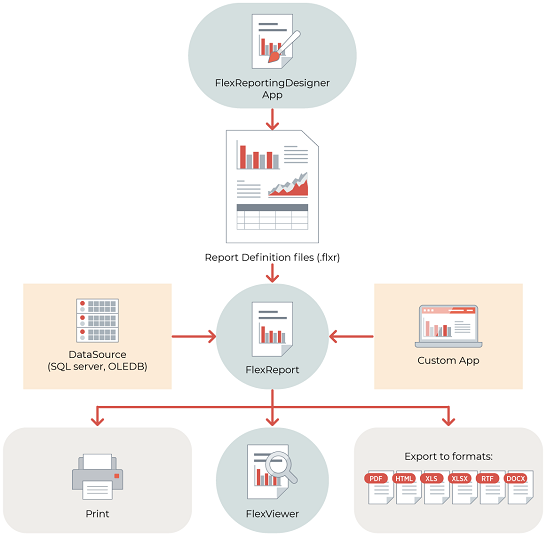 FlowDiagram for FlexReport