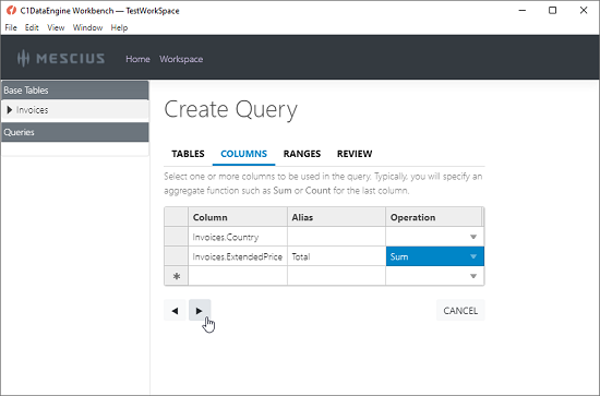 Create query