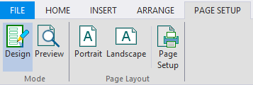 Page Setup Tab