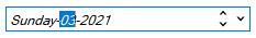 DateEdit with unique font style