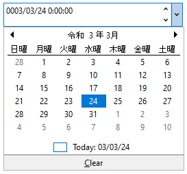 DateEdit with Japanese culture
