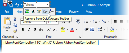 remove from qat ribbon