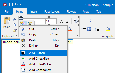Select Add button