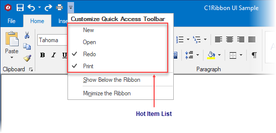 customize qat ribbon