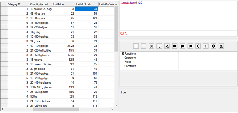 ExpressionEditor FlexGrid