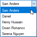 Built-in mapped list editor