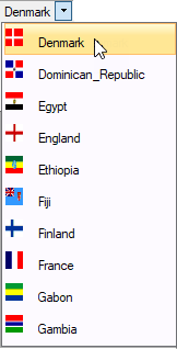 Combo list with images