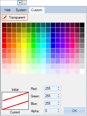 Custom editor color picker