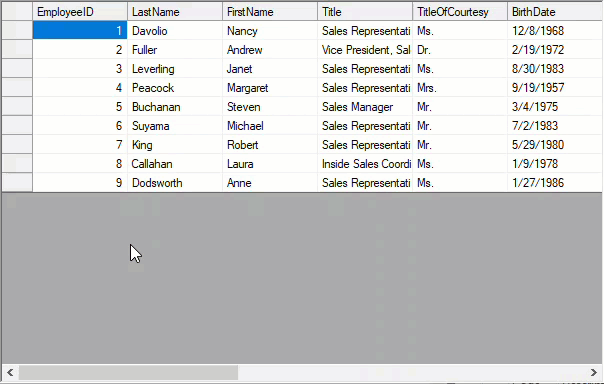 Custom filtering