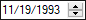 Date editor with spin button