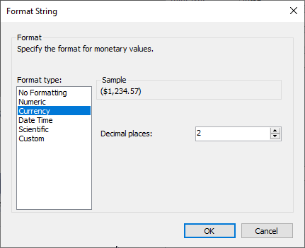 Format String Dialog