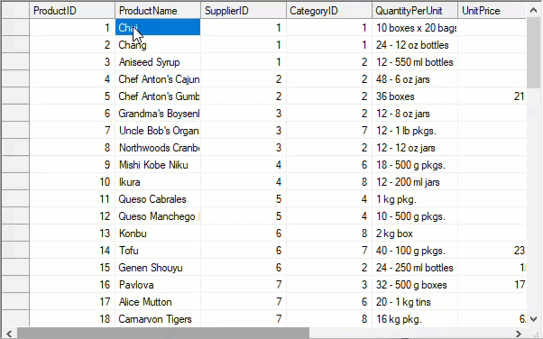 Search in Column