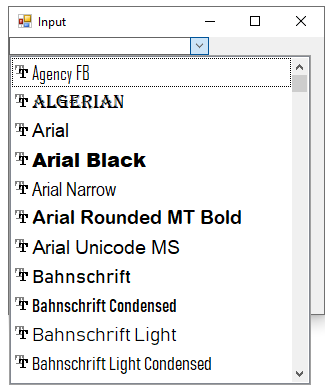 Fontpicker