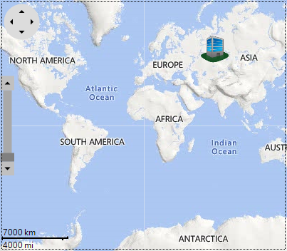 Map snapshot with image as marker