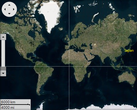 Map control with vector placemark
