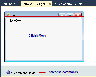 C1MainMenu control