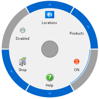 Radial menu