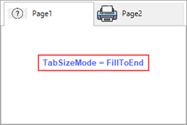 Fill to end Tab Size Mode