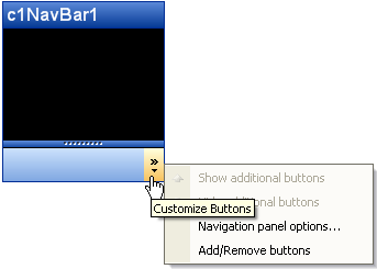 Pop menu NavBar