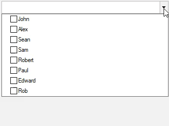 Header appearing in ComponentOne MultiSelect