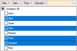 ComponentOne MultiSelect with styled TagEditor