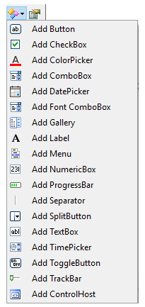 Floating toolbar
