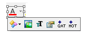 Floating toolbar of ribbon colorpicker